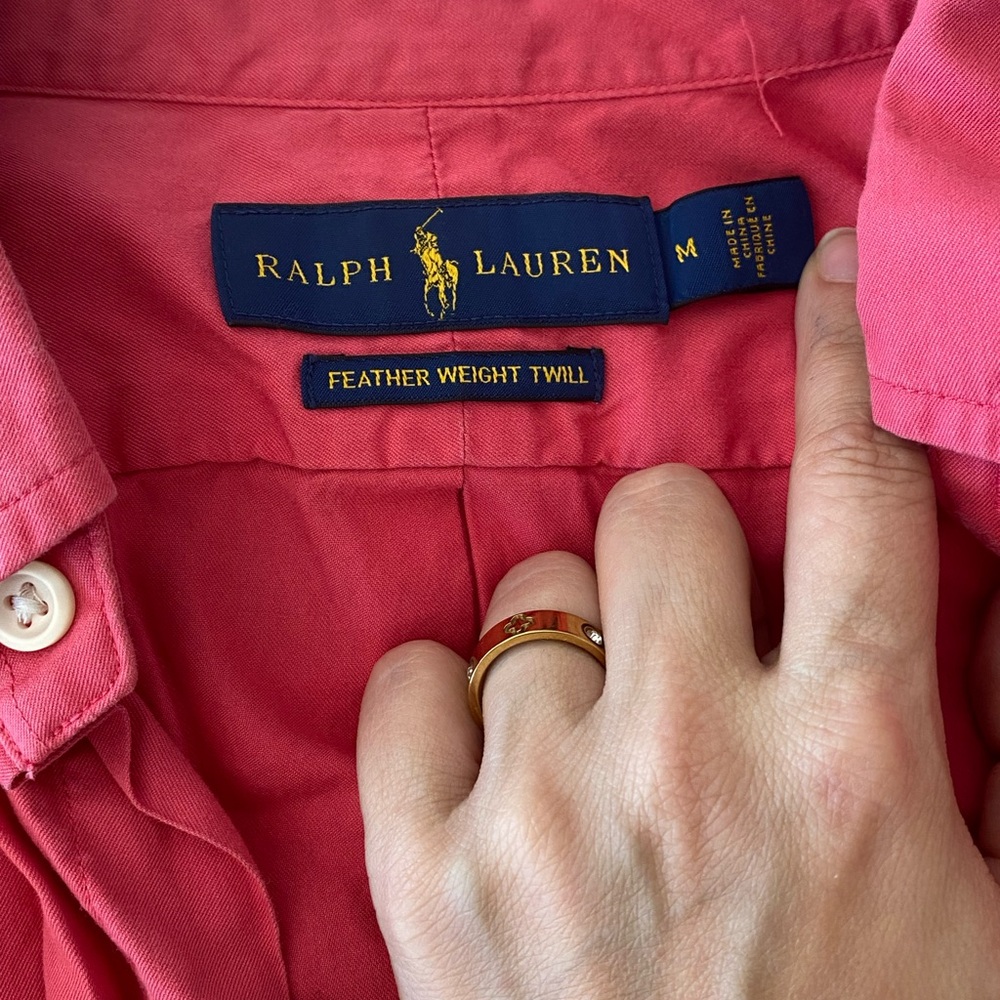Ralph Lauren Coral Feather Weight Twill Shirt